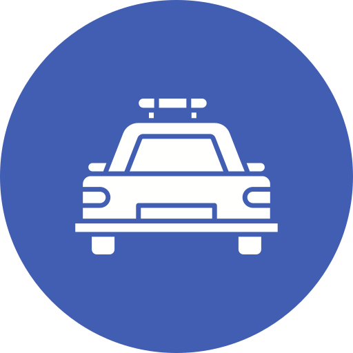 coche de policía icono gratis
