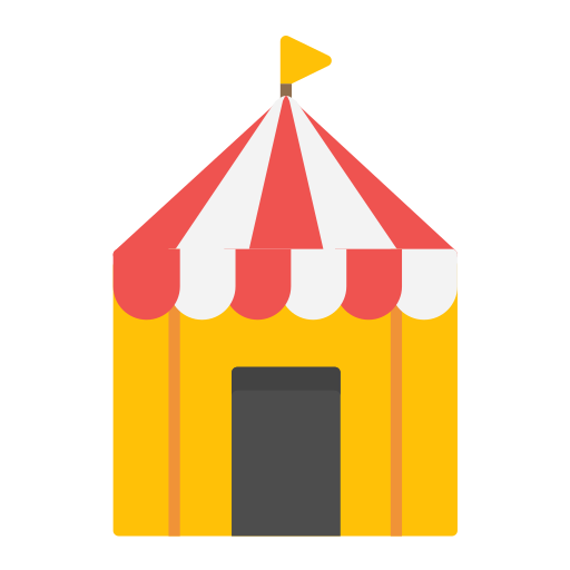 Circus tent Generic color fill icon