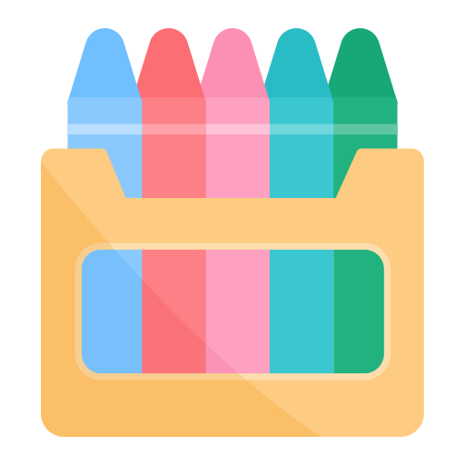 lápices de color icono gratis