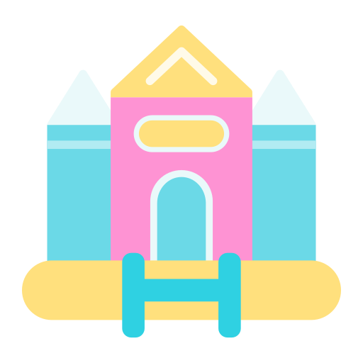 castillo inflable icono gratis