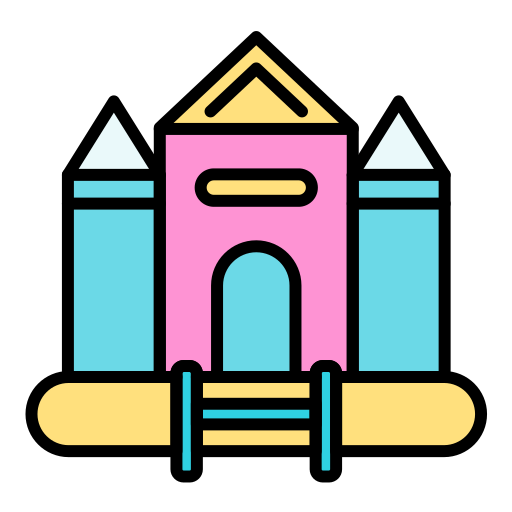 castillo inflable icono gratis