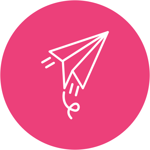 avion de papel icono gratis