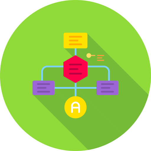 diagrama de flujo icono gratis