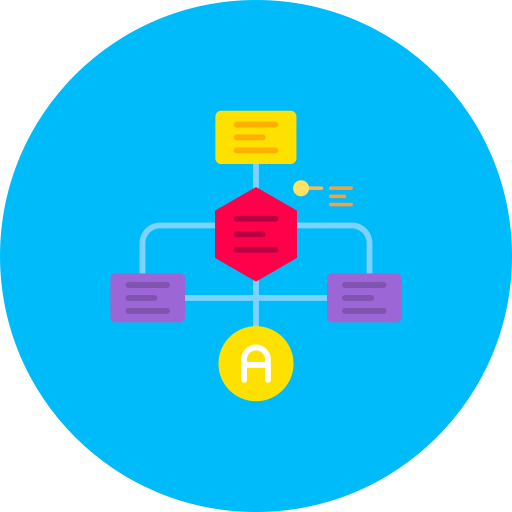 diagrama de flujo icono gratis