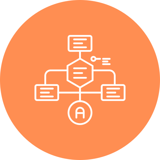 diagrama de flujo icono gratis