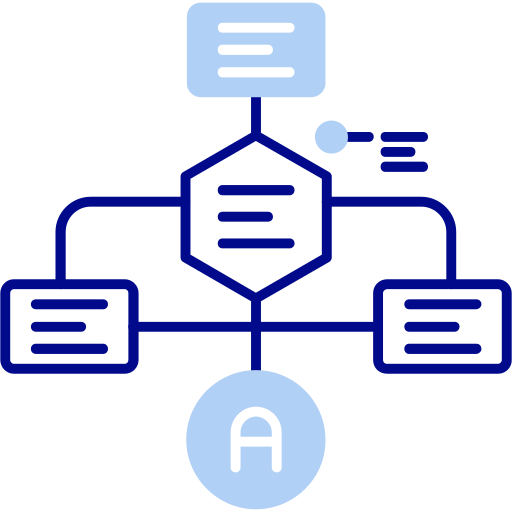 diagrama de flujo icono gratis