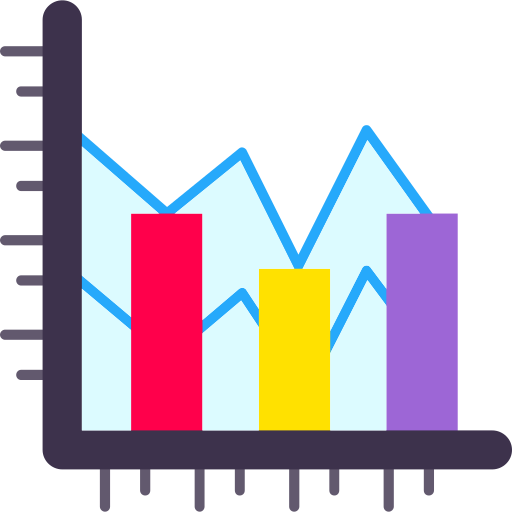 gráfico de barras icono gratis