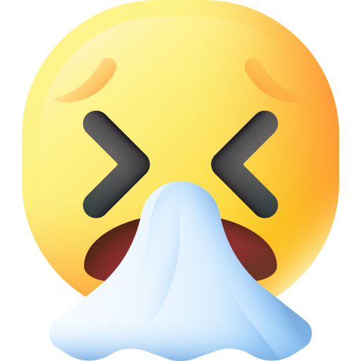 Sneezing 3D Color icon