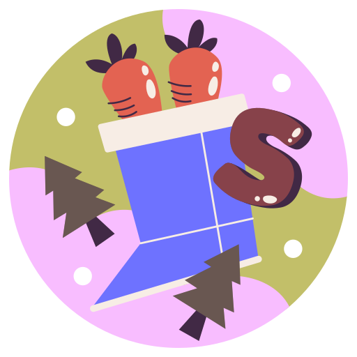 chaussette de noël gratuit sticker