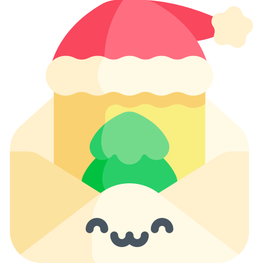 mensaje de navidad icono gratis