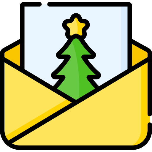 mensaje de navidad icono gratis