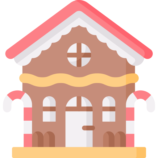 casa de jengibre icono gratis