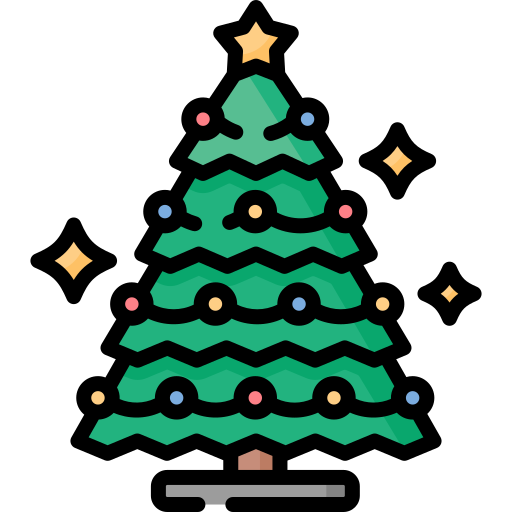 árbol de navidad icono gratis