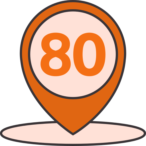 80 Icône gratuit 80 Icône gratuit