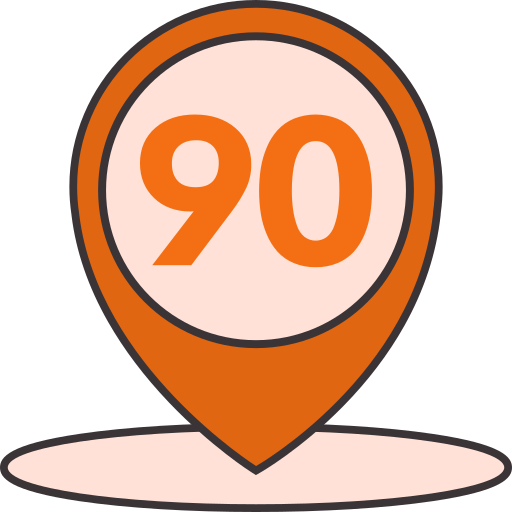 90 Icône gratuit 90 Icône gratuit