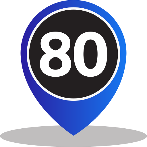 80 Icône gratuit 80 Icône gratuit
