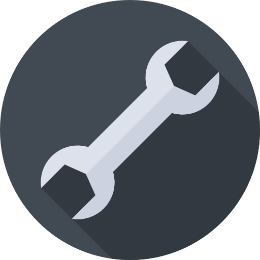 Wrench Flat Circular Flat icon