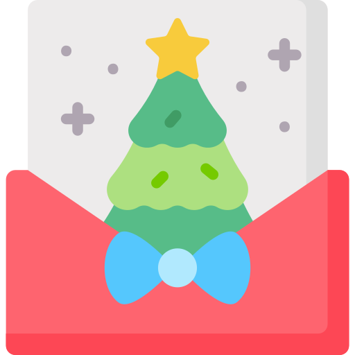 mensaje de navidad icono gratis