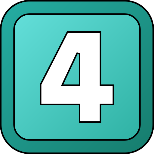 cuatro icono gratis