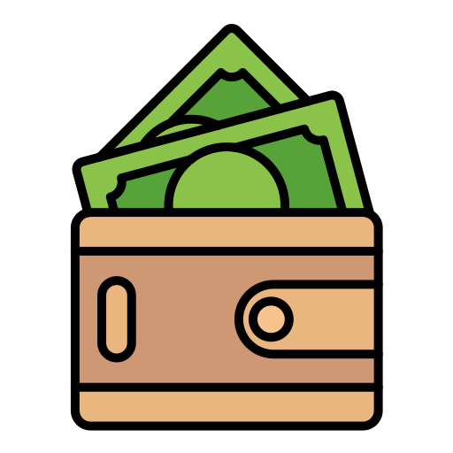 billetera de dinero icono gratis
