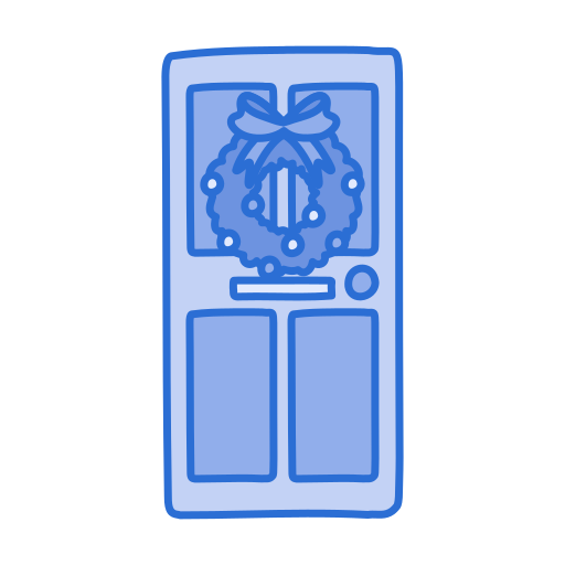 corona de navidad icono gratis