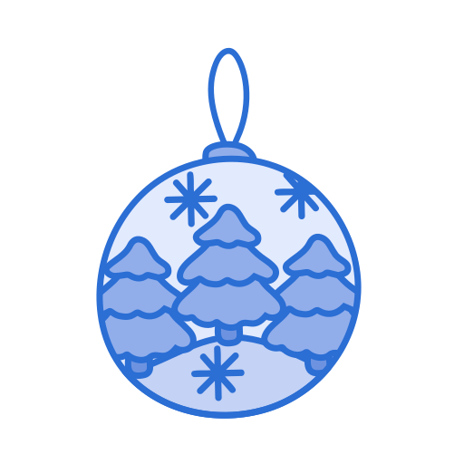 bola navideña icono gratis