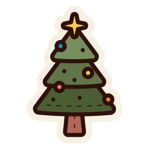 árbol de navidad icono gratis