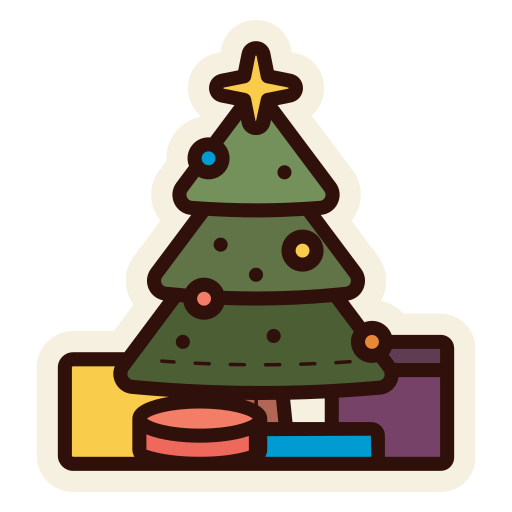 árbol de navidad icono gratis