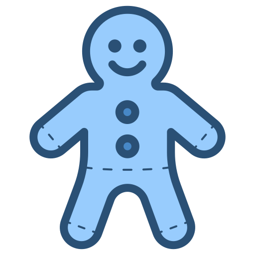 hombre de jengibre icono gratis