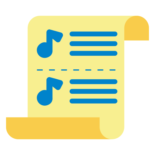 partitura icono gratis