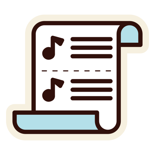 partitura icono gratis