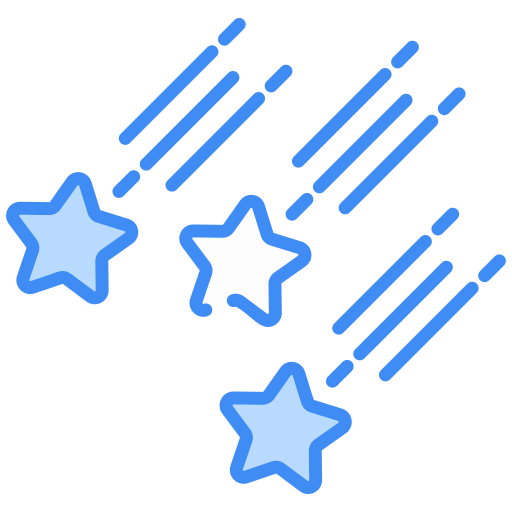 estrellas fugaces icono gratis