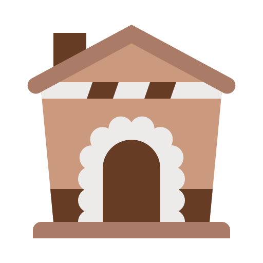 casa de jengibre icono gratis