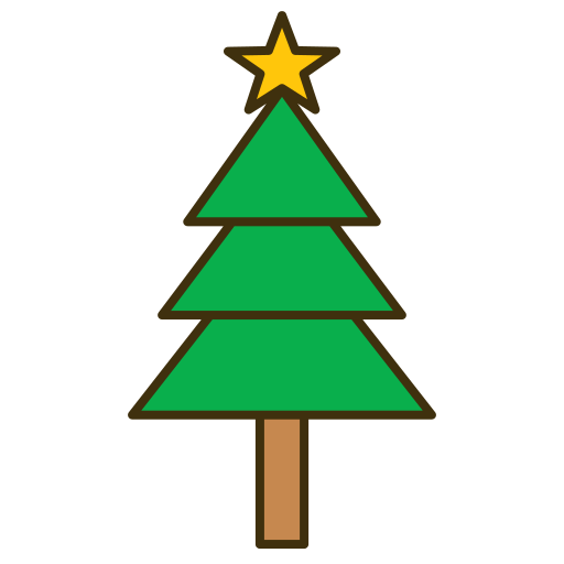 árbol de navidad icono gratis