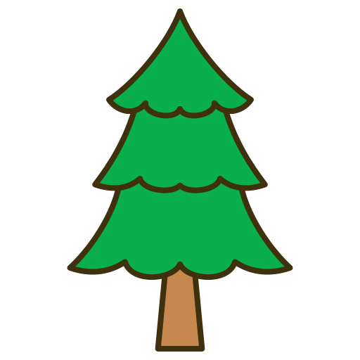 Christmas tree Generic color lineal-color icon