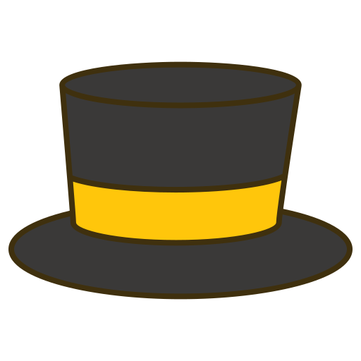 sombrero de copa icono gratis