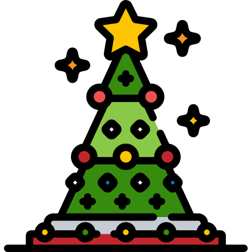 árbol de navidad icono gratis