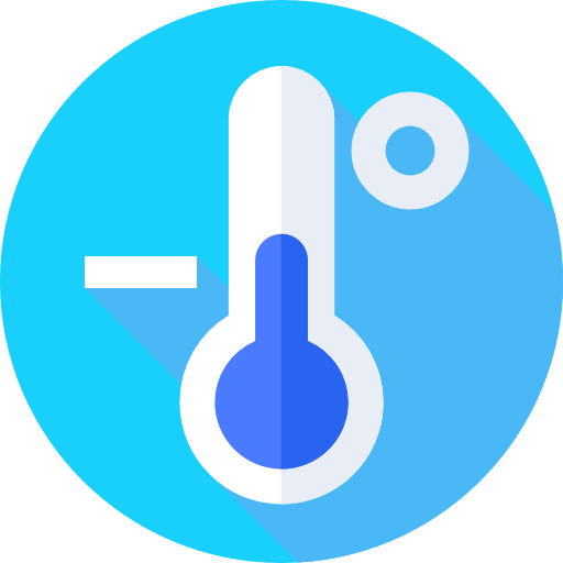 baja temperatura icono gratis