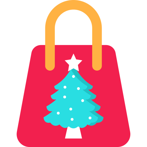 bolsa de navidad icono gratis