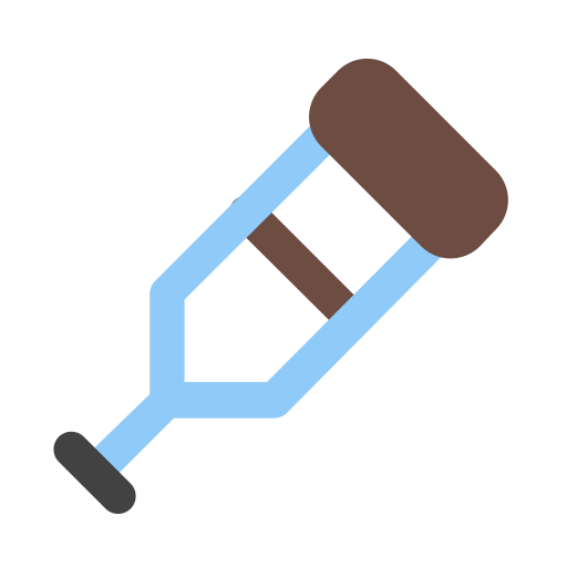 Crutches free icon