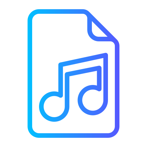 archivo de audio icono gratis