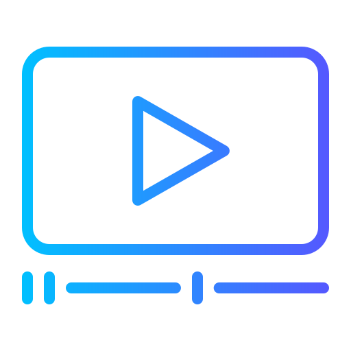 reproductor de video icono gratis