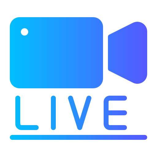 Live streaming Generic gradient fill icon