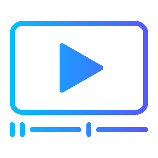 reproductor de video icono gratis