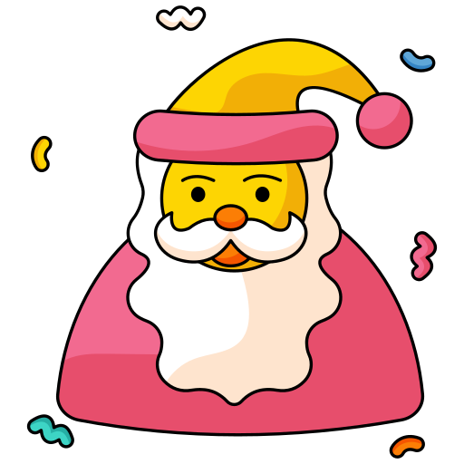 Santa claus free sticker