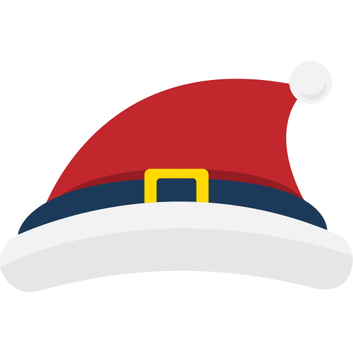 sombrero de santa icono gratis