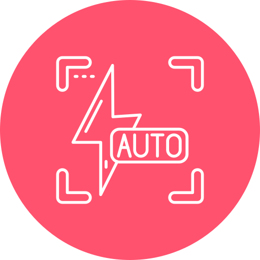 flash automático icono gratis