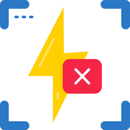 flash apagado icono gratis