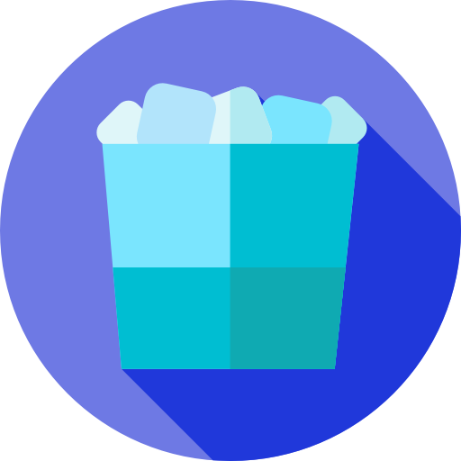 Ice Flat Circular Flat Icon