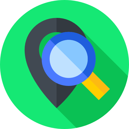 Loupe Flat Circular Flat icon